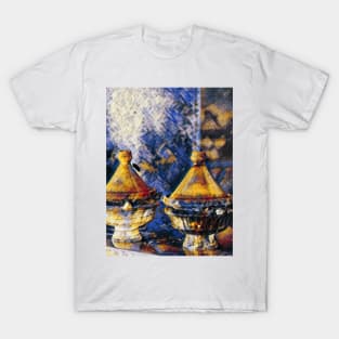 Moroccan Tagine Oil Painting Gift T-Shirt